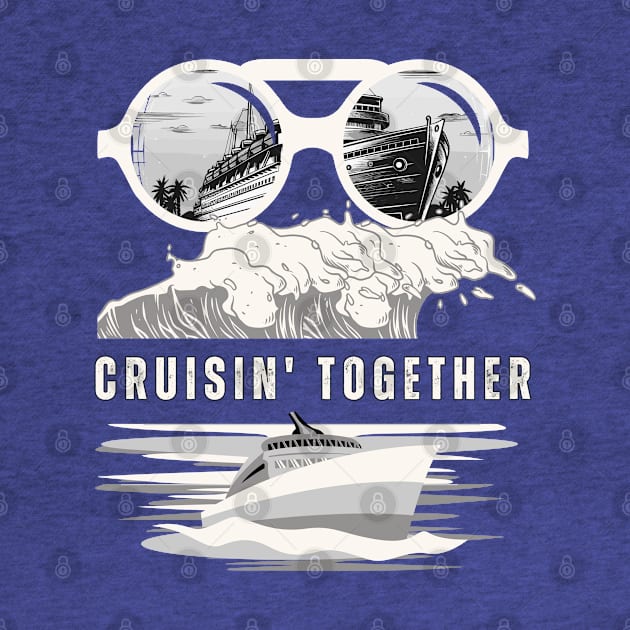 Retro Cruisin' Together - Family Cruise by Cute Pets Graphically